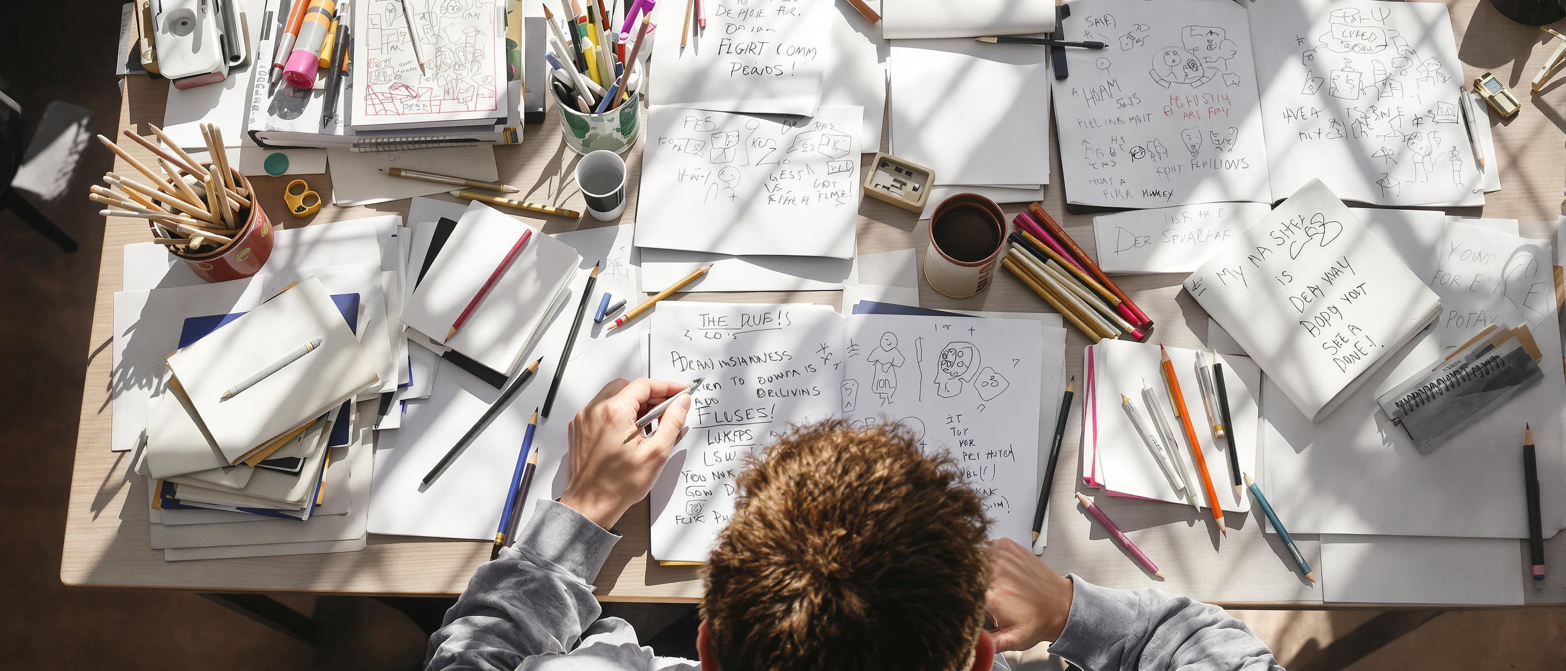Business name suggestions - woman writing names on a notepad