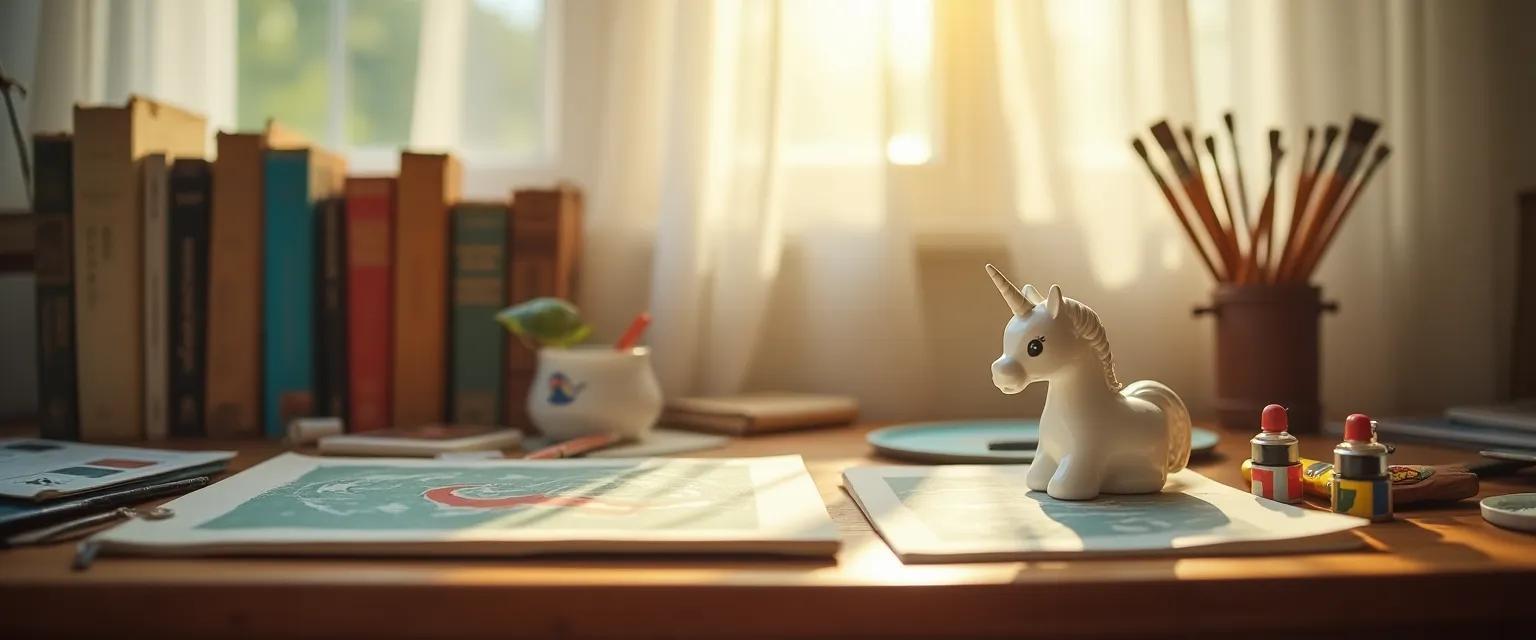 A creative unicorn logo design